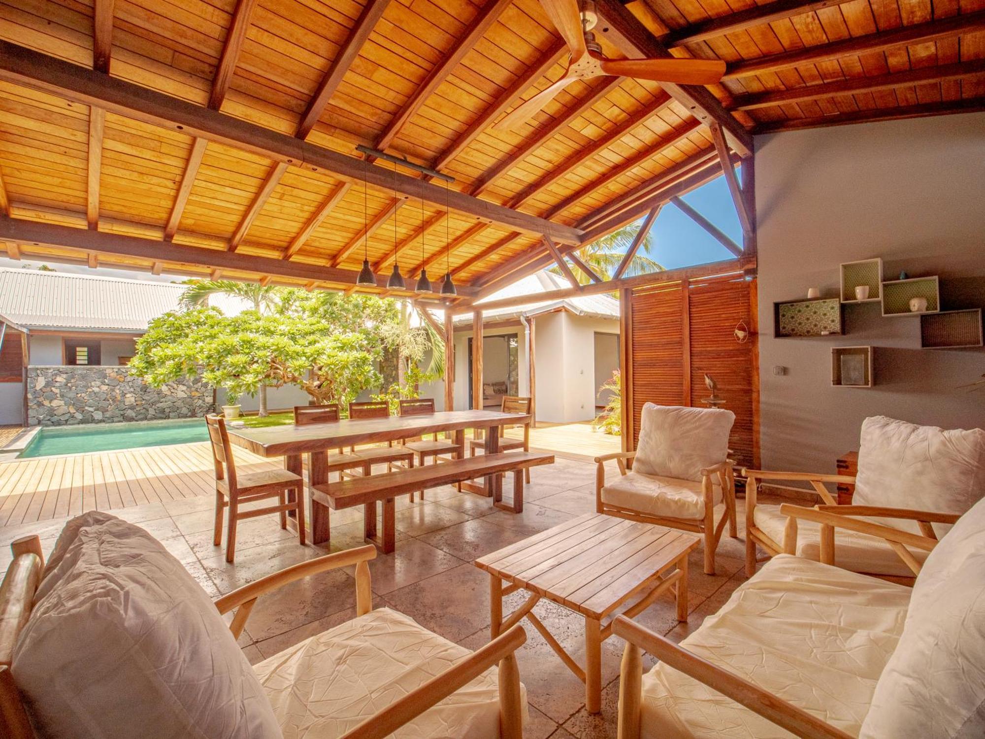 La Kaz Veloutier - Villa 4 Chambres Avec Piscine La Saline Le Bains Dış mekan fotoğraf
