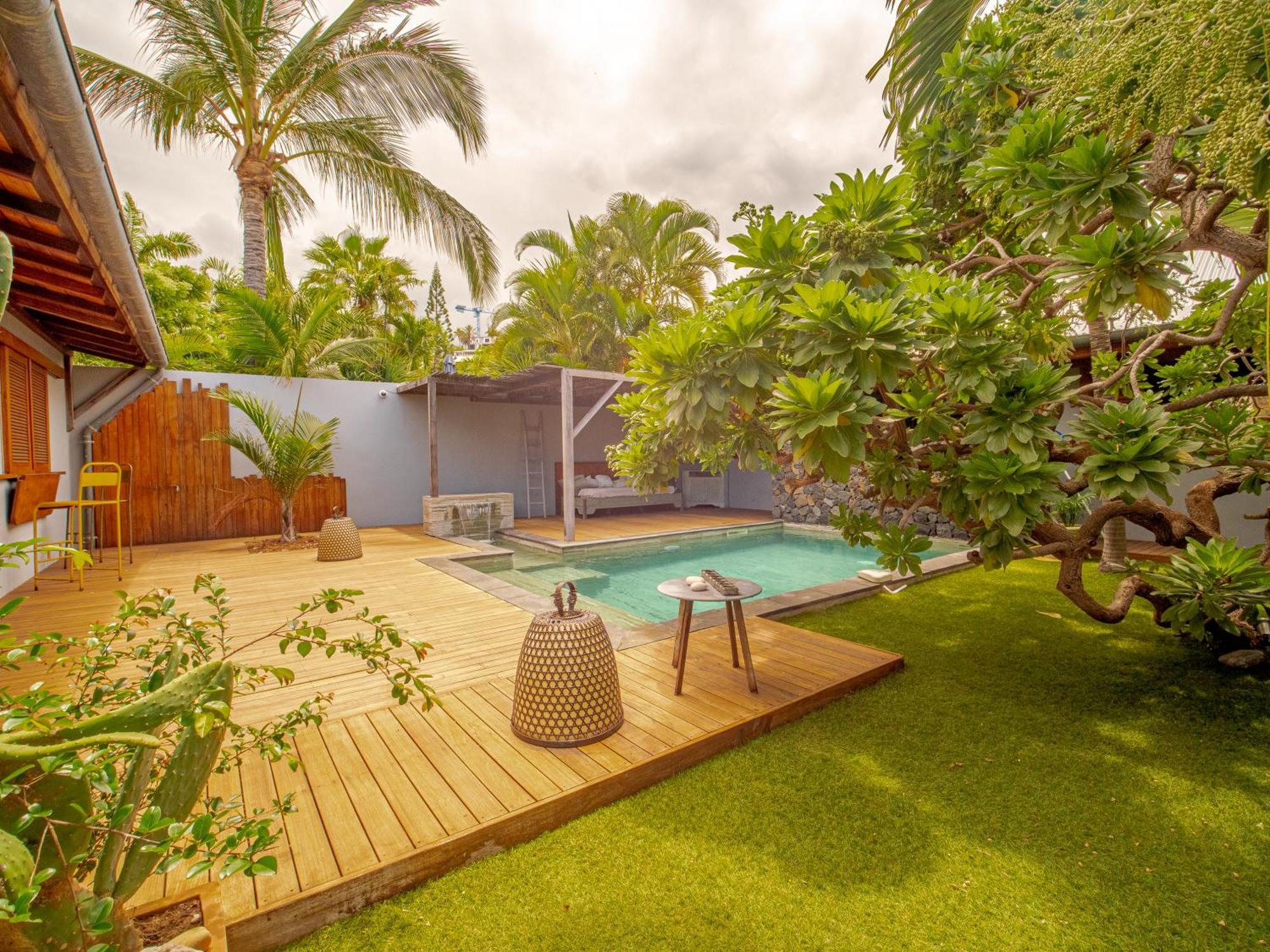 La Kaz Veloutier - Villa 4 Chambres Avec Piscine La Saline Le Bains Dış mekan fotoğraf